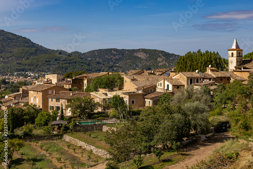 The picturesque village of Biniaraix, part of the town of Sóller, is situated in the Serra de Tramuntana mountains, Mallorca, Balearic Islands, Spain, Europe