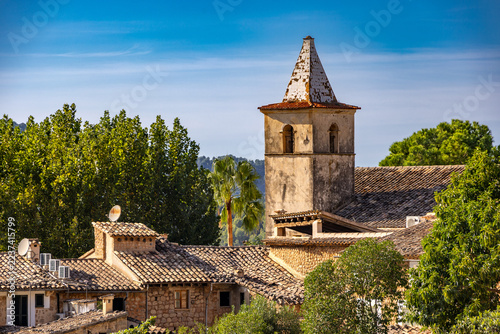 The picturesque village of Biniaraix, part of the town of Sóller, is situated in the Serra de Tramuntana mountains, Mallorca, Balearic Islands, Spain, Europe